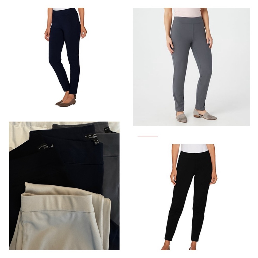 Buy 1 get 4!!!  4 pairs of Susan Graver Petite Pull-On Pants XS Petite Like New!